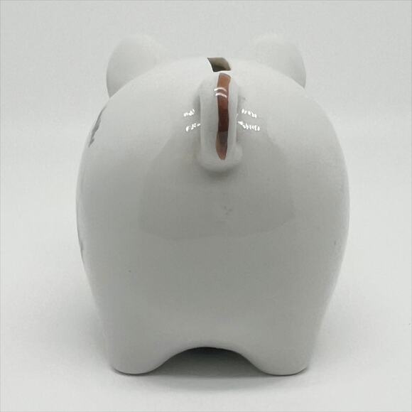 🎁 Vintage 70s Petticoats and Pantaloons Porcelain Piggy Bank Girl and Kittens - Picture 4 of 9